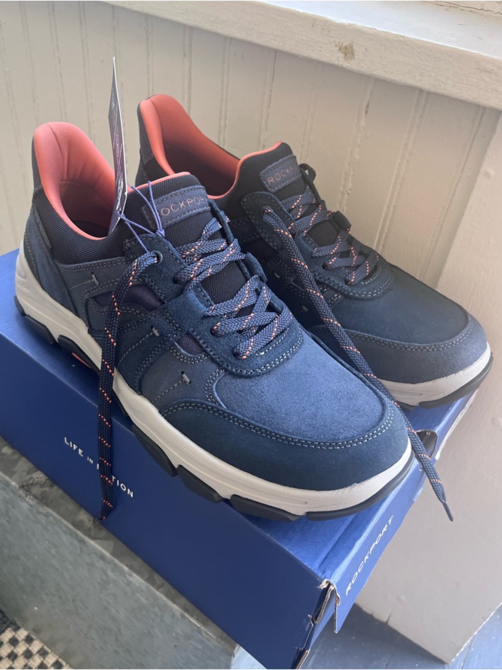 NIB Rockport Rhett Sneakers in Dark Blue